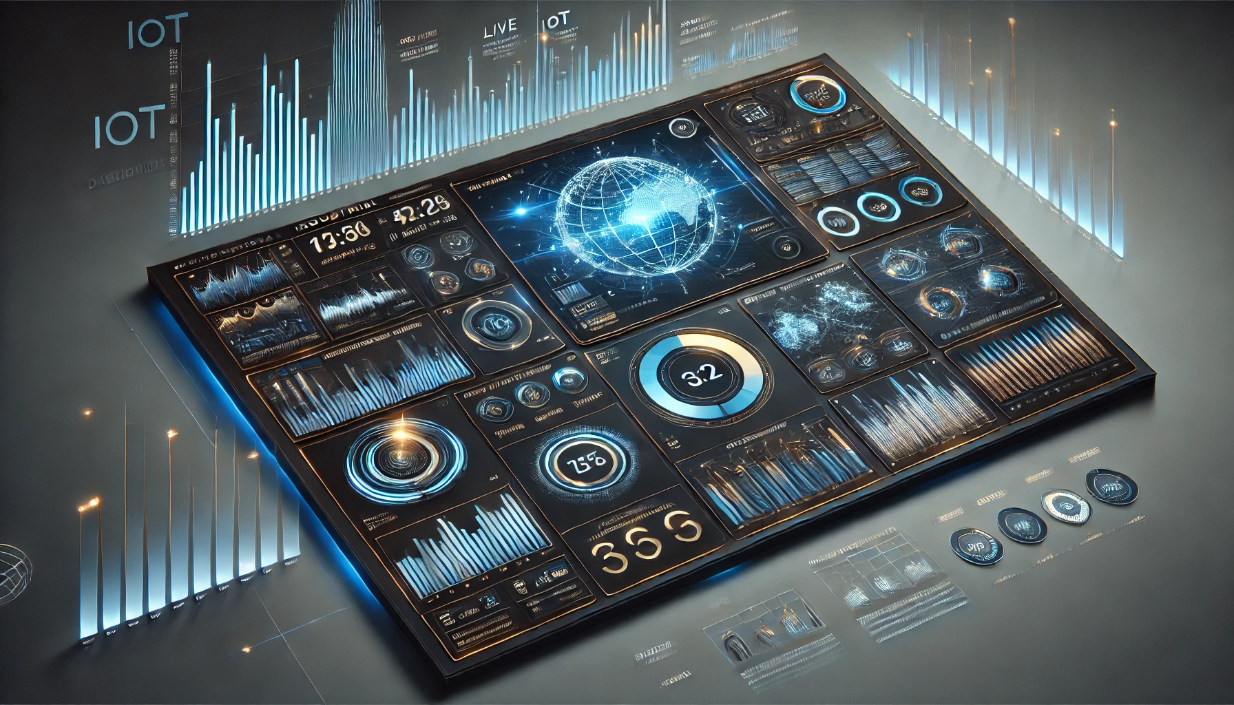 Real-time dashboard with streaming metrics and alarms