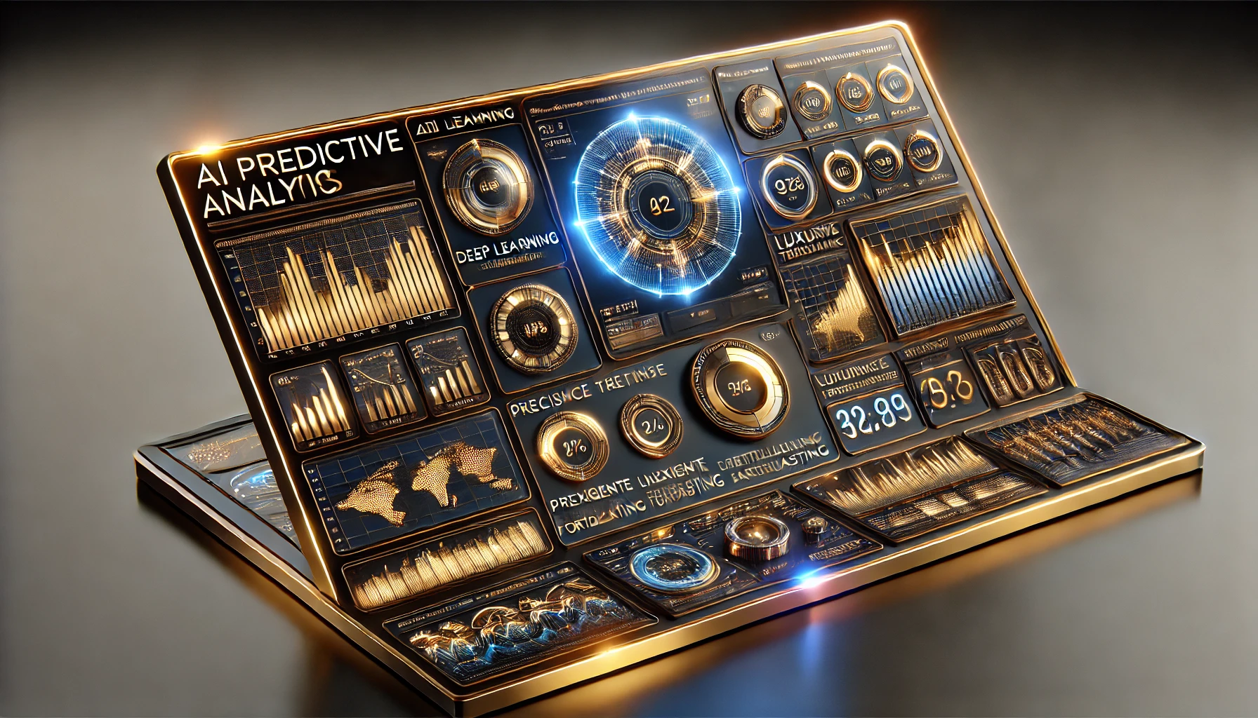 Custom analytics layout with interactive widgets